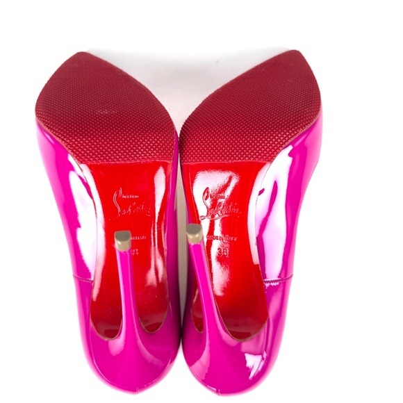 Christian Louboutin So Kate 120mm Indian Rose Pink Patent Leather Pumps 38 - Picture 10 of 11